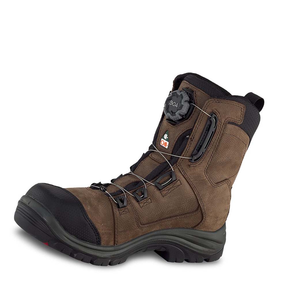 Red Wing Tradesman 8-inch BOA®, Waterproof, CSA Men's Safety Boots Brown | ZA 316OKI